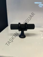 Yüzük Metal Düğme Kulp Mat Siyah Dolap Kapak Çekmece Komidin Tv Ünite Modern Tek Delikli Mobilya Kulbu