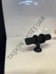 Yüzük Metal Düğme Kulp Mat Siyah Dolap Kapak Çekmece Komidin Tv Ünite Modern Tek Delikli Mobilya Kulbu