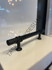 Ergene Metal Kulp 96-128mm Mat Siyah Dolap Kapak Çekmece Komidin Tv Ünite Modern Mobilya Kulbu