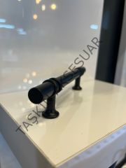 Ergene Metal Kulp 96-128mm Mat Siyah Dolap Kapak Çekmece Komidin Tv Ünite Modern Mobilya Kulbu