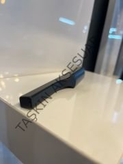 Finike Metal Kulp 128-192-224mm Mat Siyah Dolap Kapak Çekmece Komidin Tv Ünite Modern Mobilya Kulbu