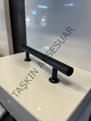 Sur Metal Kulp 96-128-160-192-224-320mm Mat Siyah Dolap Kapak Çekmece Komidin Tv Ünite Modern Mobilya Kulbu