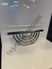 Yarım Lila Metal Kulp 96mm Krom Dolap Kapak Çekmece Komidin Tv Ünite Modern Mobilya Kulbu