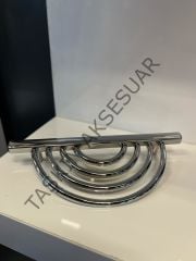 Yarım Lila Metal Kulp 96mm Krom Dolap Kapak Çekmece Komidin Tv Ünite Modern Mobilya Kulbu