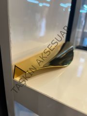 Torino Metal Kulp 160mm Altın Dolap Kapak Modern Çekmece Tv Ünite Konsol Komidin Gold Mobilya Kulbu