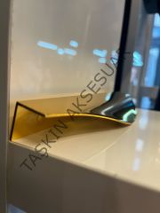 Torino Metal Kulp 160mm Altın Dolap Kapak Modern Çekmece Tv Ünite Konsol Komidin Gold Mobilya Kulbu