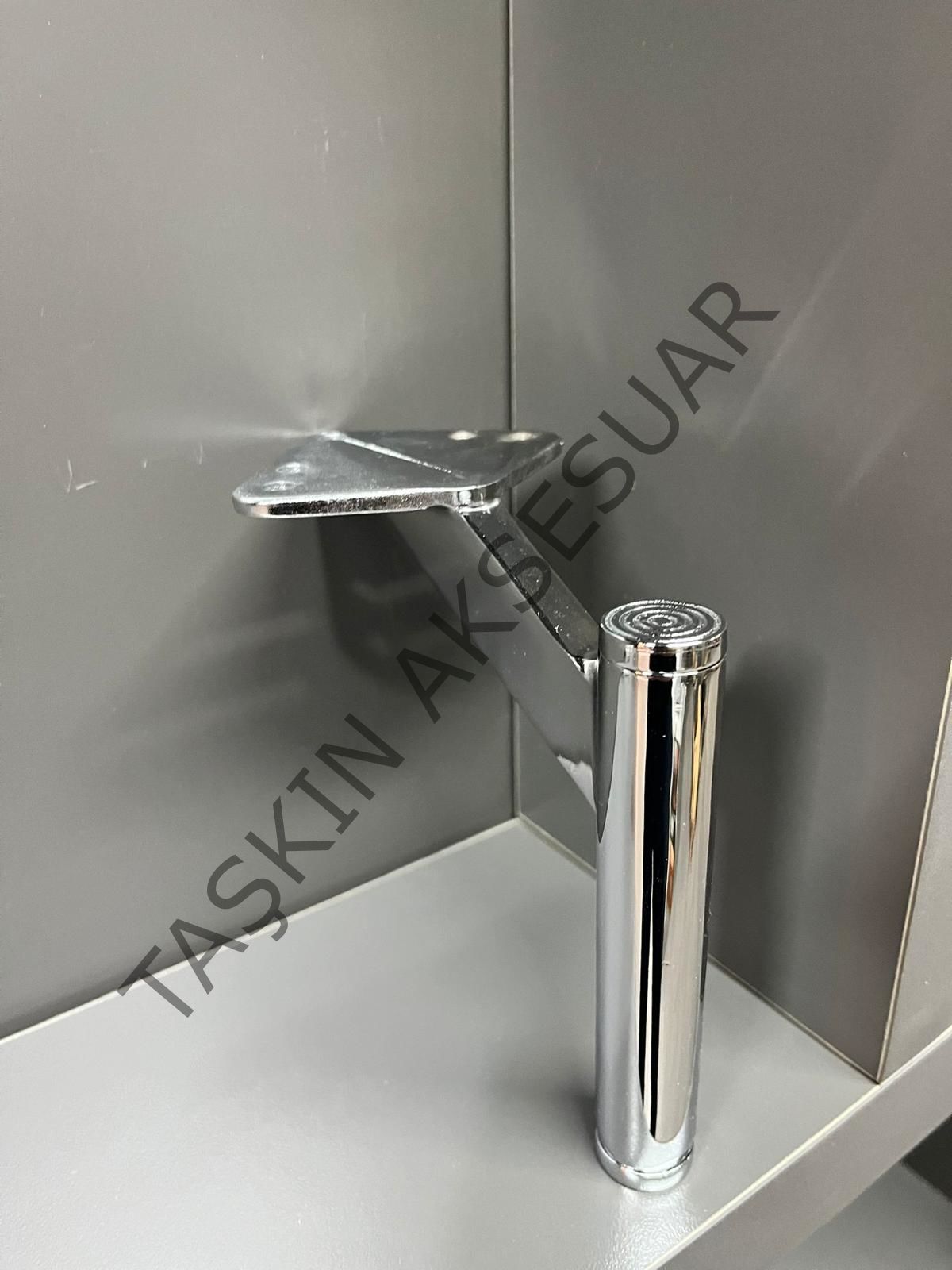 Slide Metal Ayak 14-20-25cm Krom Modern Mobilya Ayağı Koltuk Dolap Komidin Şifonyer Kitaplık Puf Tv Ünite