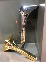 Panama Metal Ayak Krom 16-21-28cm Modern Mobilya Ayağı Koltuk Dolap Komidin Tv Ünite Şifonyer Kitaplık Puf