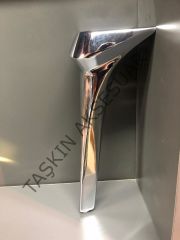 Panama Metal Ayak Krom 16-21-28cm Modern Mobilya Ayağı Koltuk Dolap Komidin Tv Ünite Şifonyer Kitaplık Puf