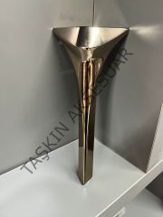 Panama Metal Ayak Bronz 16-21-28cm Modern Mobilya Ayağı Koltuk Dolap Komidin Tv Ünite Şifonyer Kitaplık Puf