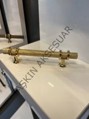 Yüzük Metal Kulp 96-128mm Altın Dolap Kapak Çekmece Komidin Tv Ünite Modern Mobilya Kulbu