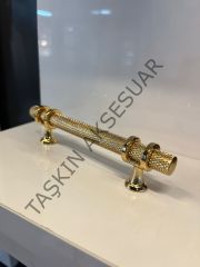 Yüzük Metal Kulp 96-128mm Altın Dolap Kapak Çekmece Komidin Tv Ünite Modern Mobilya Kulbu