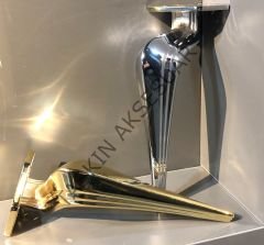 Viena Metal Ayak 16-20cm Altın Krom Modern Mobilya Ayağı Koltuk Komidin Puf Dolap Tv Ünite Gümüş Gold
