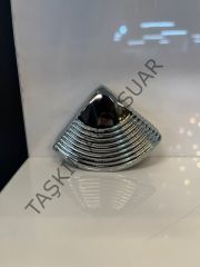 Shell Çizgili Metal Kulp 64mm Krom Dolap Kapak Çekmece Komidin Tv Ünite Modern Mobilya Kulbu