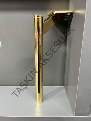 Slide Sng Metal Ayak 14-20-25cm Altın Kısa Tapa Kısa Pabuç Modern Mobilya Ayağı Koltuk Dolap Komidin Tv Ünite Şifonyer Kitaplık Puf