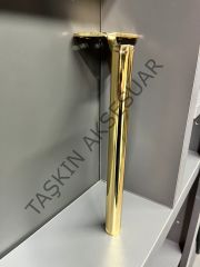 Slide Sng Metal Ayak 14-20-25cm Altın Kısa Tapa Kısa Pabuç Modern Mobilya Ayağı Koltuk Dolap Komidin Tv Ünite Şifonyer Kitaplık Puf