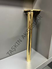 Slide Sng Metal Ayak 14-20-25cm Altın Kısa Tapa Kısa Pabuç Modern Mobilya Ayağı Koltuk Dolap Komidin Tv Ünite Şifonyer Kitaplık Puf