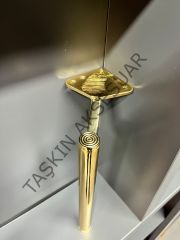 Slide Sng Metal Ayak 14-20-25cm Altın Kısa Tapa Kısa Pabuç Modern Mobilya Ayağı Koltuk Dolap Komidin Tv Ünite Şifonyer Kitaplık Puf