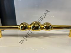 Galaxy Metal Kulp 128mm Altın Dolap Kapak Çekmece Komidin Tv Ünite Modern Mobilya Kulbu Gold Şifonyer