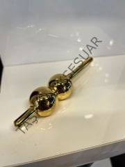 Petra İkili Düz Metal Kulp 32mm Altın Dolap Kapak Çekmece Komidin Tv Ünite Modern Gold Mobilya Kulbu