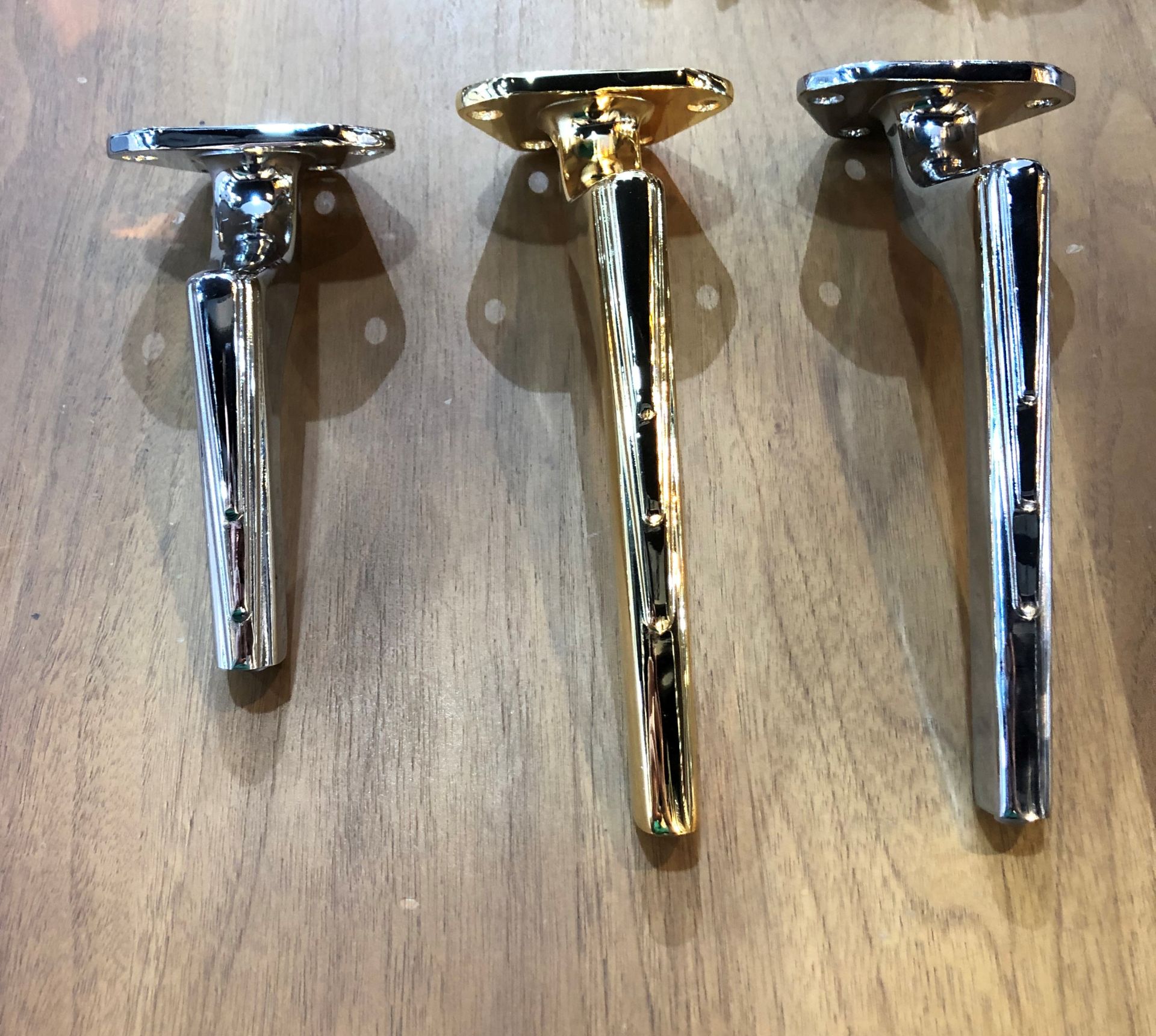 ﻿﻿Palma Metal Ayak 14-17-20-25cm Modern Gold Gümüş Mobilya Ayağı Altın Krom