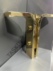 Manyas Metal Ayak Altın 16-20cm Modern Mobilya Ayağı Dolap Koltuk Tv Ünite Komidin Şifonyer Puf Gold