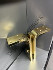 Manyas Metal Ayak Altın 16-20cm Modern Mobilya Ayağı Dolap Koltuk Tv Ünite Komidin Şifonyer Puf Gold