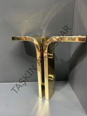 Manyas Metal Ayak Altın 16-20cm Modern Mobilya Ayağı Dolap Koltuk Tv Ünite Komidin Şifonyer Puf Gold