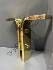 Manyas Metal Ayak Altın 16-20cm Modern Mobilya Ayağı Dolap Koltuk Tv Ünite Komidin Şifonyer Puf Gold