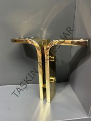 Manyas Metal Ayak Altın 16-20cm Modern Mobilya Ayağı Dolap Koltuk Tv Ünite Komidin Şifonyer Puf Gold