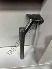 Slide Sng Metal Ayak 14-20-25cm Mat Siyah Kısa Tapa Kısa Pabuç Modern Mobilya Ayağı Koltuk Dolap Komidin Tv Ünite Şifonyer Kitaplık Puf