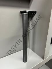 Slide Sng Metal Ayak 14-20-25cm Mat Siyah Kısa Tapa Kısa Pabuç Modern Mobilya Ayağı Koltuk Dolap Komidin Tv Ünite Şifonyer Kitaplık Puf