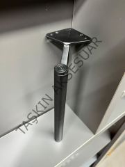Slide Sng Metal Ayak 14-20-25cm Mat Siyah Kısa Tapa Kısa Pabuç Modern Mobilya Ayağı Koltuk Dolap Komidin Tv Ünite Şifonyer Kitaplık Puf