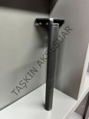 Slide Sng Metal Ayak 14-20-25cm Mat Siyah Kısa Tapa Kısa Pabuç Modern Mobilya Ayağı Koltuk Dolap Komidin Tv Ünite Şifonyer Kitaplık Puf