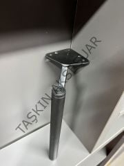 Slide Sng Metal Ayak 14-20-25cm Mat Siyah Kısa Tapa Kısa Pabuç Modern Mobilya Ayağı Koltuk Dolap Komidin Tv Ünite Şifonyer Kitaplık Puf