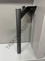 Slide Sng Metal Ayak 14-20-25cm Mat Siyah Kısa Tapa Kısa Pabuç Modern Mobilya Ayağı Koltuk Dolap Komidin Tv Ünite Şifonyer Kitaplık Puf