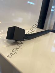 Lorenzo Düğme Metal Kulp 96mm Mat Siyah Modern Mobilya Kulbu Dolap Çekmece Kapak Tv Ünite Komidin Şifonyer