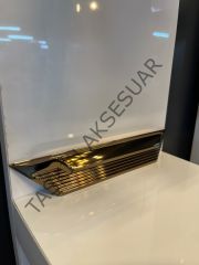 Mini L Line Gama Metal Kulp 96mm Bronz Modern Mobilya Kulbu Dolap Çekmece Kapak Tv Ünite Komidin Şifonyer