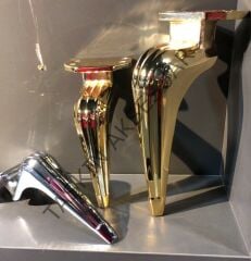 ﻿﻿Işık Metal Ayak 16-21cm Modern Gold Gümüş Mobilya Ayağı Bronz Altın Krom Dolap Koltuk Tv Ünite Komidin Şifonyer