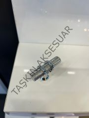 Yüzük Metal Düğme Kulp Krom Dolap Kapak Çekmece Komidin Tv Ünite Modern Tek Delikli Mobilya Kulbu