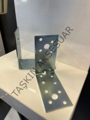 Metal L Gönye 40x80x80mm 18 Delikli 33no Köşebent Bağlantı Aparatı Demiri Mobilya Dolap