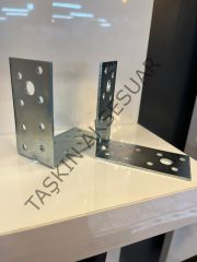 Metal L Gönye 40x80x80mm 18 Delikli 33no Köşebent Bağlantı Aparatı Demiri Mobilya Dolap