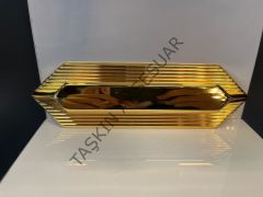 Mini H Line Gama Metal Kulp 96mm Altın Modern Mobilya Kulbu Dolap Çekmece Kapak Tv Ünite Komidin Şifonyer Gold