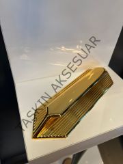 Mini H Line Gama Metal Kulp 96mm Altın Modern Mobilya Kulbu Dolap Çekmece Kapak Tv Ünite Komidin Şifonyer Gold