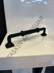 Piramit Metal Kulp 128-160-192mm Mat Siyah Modern Mobilya Kulbu Dolap Çekmece Kapak Tv Ünite Komidin Şifonyer
