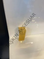 L Süs Metal Kulp 16mm Altın Dolap Kapak Çekmece Tv Ünite Komidin Şifonyer Modern Altın Mobilya Kulbu