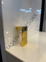 L Süs Metal Kulp 16mm Altın Dolap Kapak Çekmece Tv Ünite Komidin Şifonyer Modern Altın Mobilya Kulbu