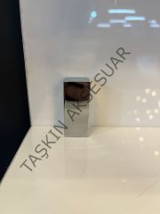 L Süs Metal Kulp 16mm Krom Dolap Kapak Çekmece Tv Ünite Komidin Şifonyer Modern Gümüş Mobilya Kulbu