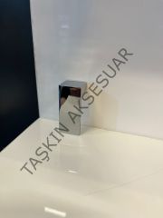 L Süs Metal Kulp 16mm Krom Dolap Kapak Çekmece Tv Ünite Komidin Şifonyer Modern Gümüş Mobilya Kulbu