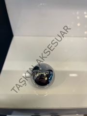 Top Misket Küre Metal Düğme Kulp Krom Dolap Kapak Modern Çekmece Tv Ünite Mobilya Gümüş Komidin Tek Delik